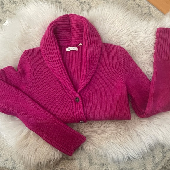 Martin + OSA pink cardigan sweater - Picture 3 of 7